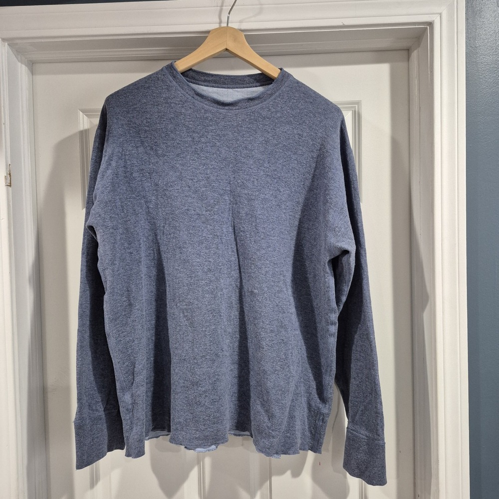 L.L. Bean Shirt Mens XL Tall Blue River Driver Thermal‎ 2 Layer Base Wool Work